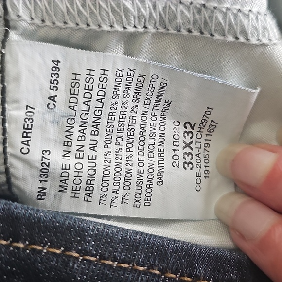 Lee Extreme Motion MVP Slim Fit Tapered Leg 33" X 32" Dark Blue - Picture 9 of 11